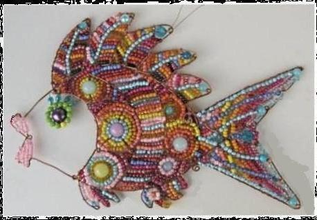 Μεταλλικές χειροτεχνίες: ψάρια πάνελ