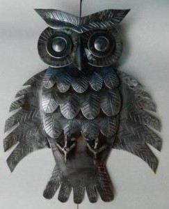 DIY μεταλλική κουκουβάγια