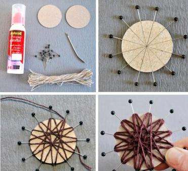 ستكون الأزهار المصنوعة من الخيوط مكملاً مثالياً للهدية.