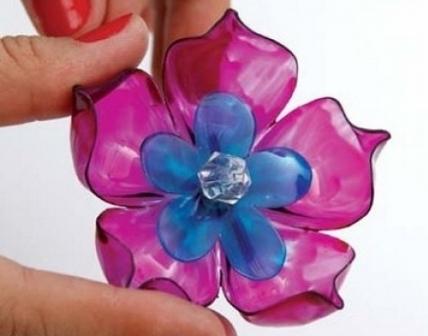 Käsityöt muovipulloista Käsityöt muovipulloista. Kuva MK