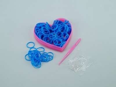 Käsityöt kuminauhoista. Video Talviaskartelua kuminauhoista. Video rannekoru, joulukuusi, lumihiutale