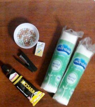 tehdä joulukuusi puuvillapehmusteista