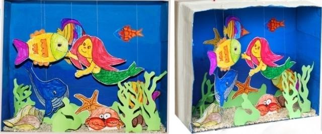 Φτιάχνουμε ένα σκάφος υποβρύχιο κόσμο ή ένα ενυδρείο στο σπίτι με τα χέρια μας.