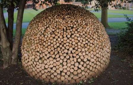 Pyöreään puukappaleeseen ei tarvita runkoa