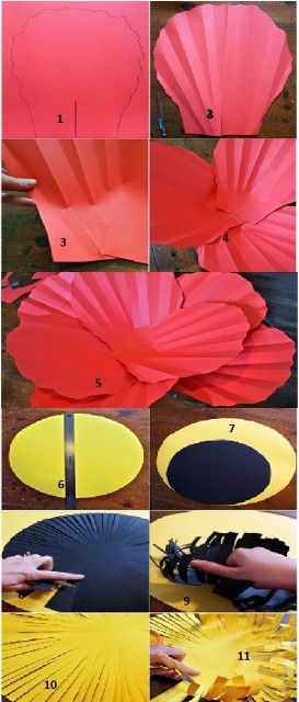 Nämä kukat luovat todella upean ilmapiirin koulun saliin.