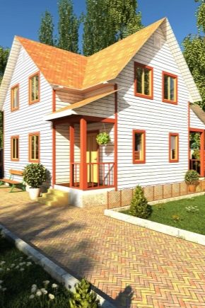 Проекти на къщи от бар с размери 8 на 9 метра