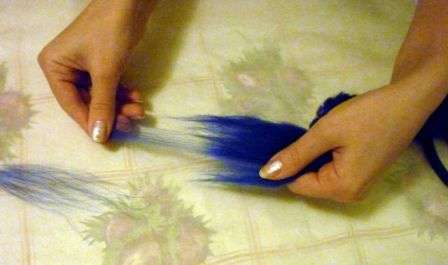 Tässä vaiheessa pohjakerros muodostuu, joten vedä langat varovasti pinseteillä, h