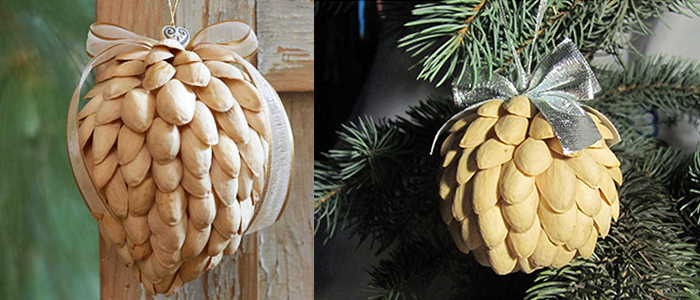 Χειροτεχνία από φιστίκια Αιγίνης Εύκολες χειροτεχνίες με φιστίκια