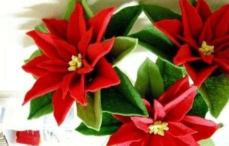 DIY joulutähti, mestarikurssi Kuinka tehdä joulutähti huopasta, foamiranista. Mestariluokka