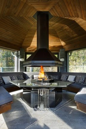 Разнообразие от беседки за летни вили с барбекю и барбекю