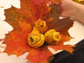 Tee-se-itse-vaahteranlehti ruusuja askel askeleelta valokuvalla aloittelijoille