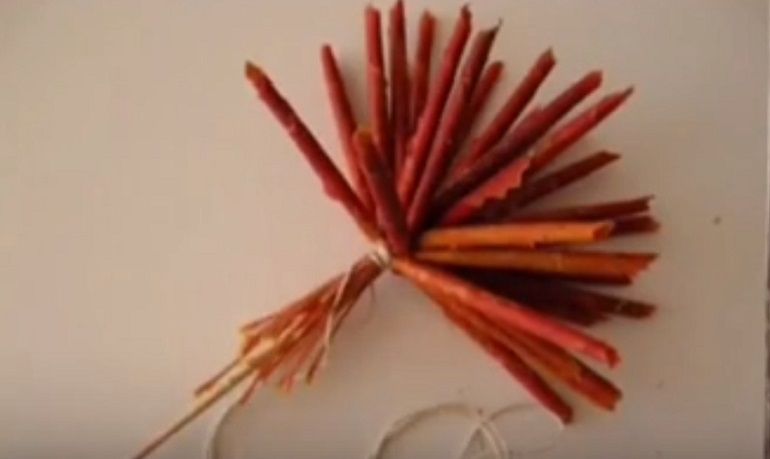 Kiinnitä flagella lehdistä