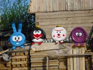 DIY havehåndværk fra improviserede midler - fotoideer til unikke produkter til haven