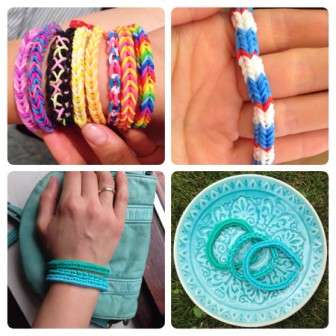 Μοτίβα ύφανσης βραχιόλια από λαστιχάκια στο μηχάνημα και χωρίς