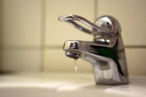 vandet løber ikke godt