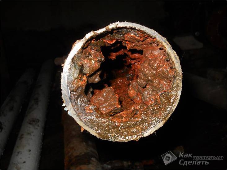 Vandrør kan være snavsede