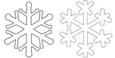 avoimet huopa -lumihiutaleet, joilla on selkeä geometrinen muoto