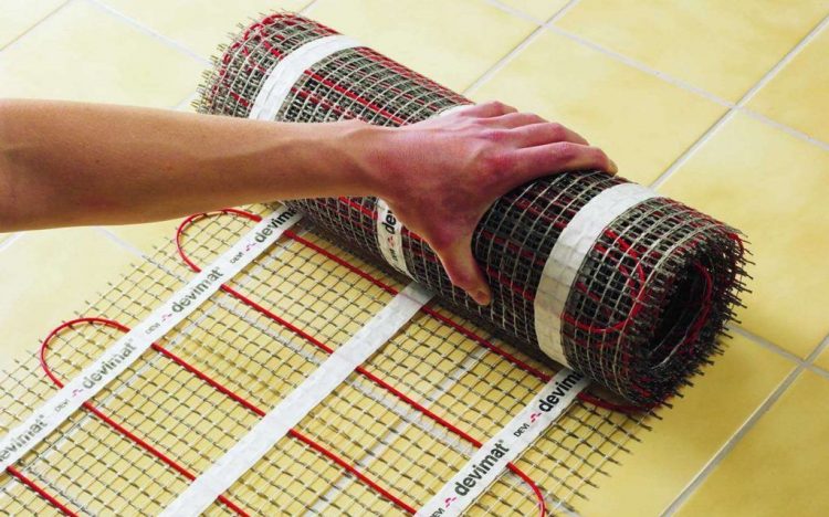 تركيب تدفئة أرضية كهربائية