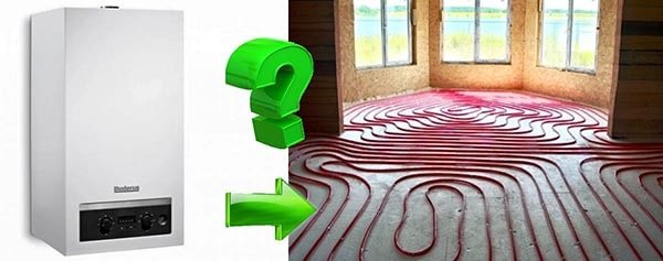 Seinään asennettava kattila lattialämmityspiireille