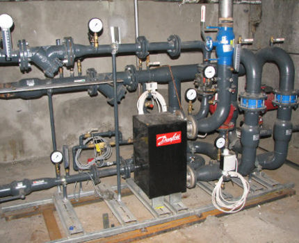 Indretning af et fyrrum til et privat hus Individuelt varmepunkt