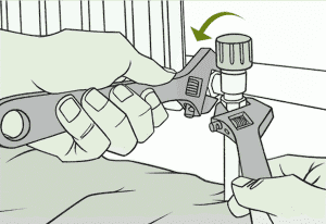 inštalácia tepelnej hlavy na vykurovací radiátor