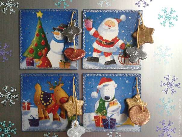 dekorere køleskabet til det nye år