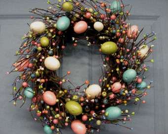 koristele taloa pääsiäiskuville